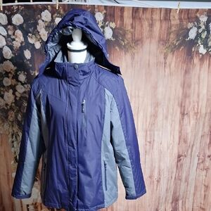 Rothschild Below Zero Purple and Gray Jacket